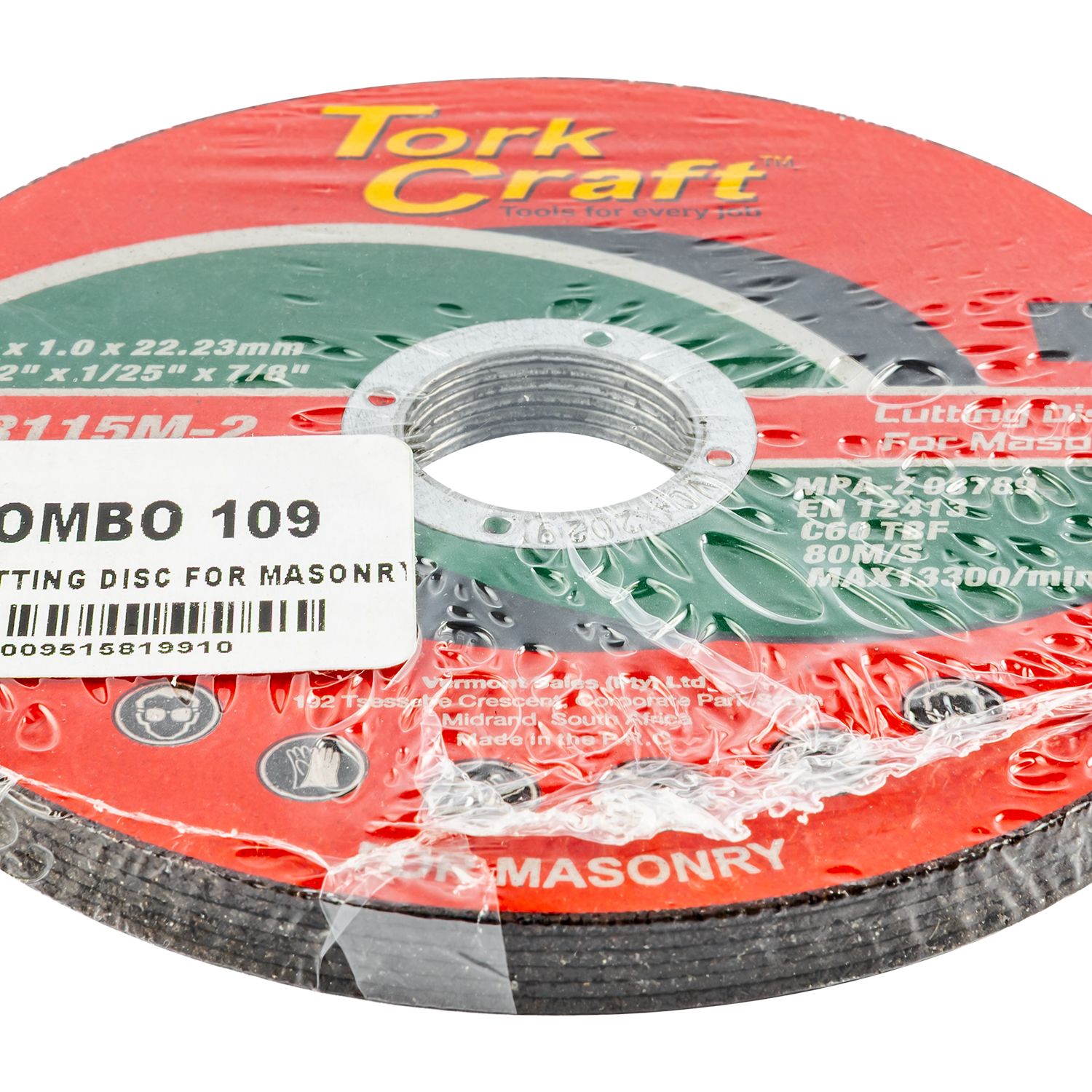 5 + 1 Free Cutting Disc For Masonry 115 X 1.0 X 22.2mm